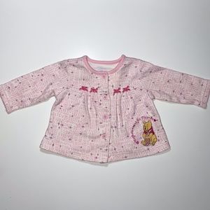 Disney Winnie the pooh baby girl button shirt